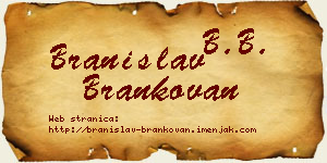 Branislav Brankovan vizit kartica
